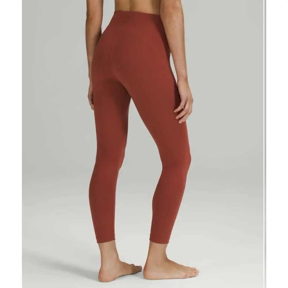 Lululemon InStill High Rise Tight 25” Cayenne Size 2 NWT Yoga Leggings Red